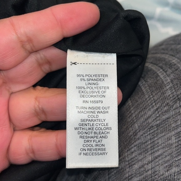 CABLE & GAUGE Black Sequin Pull-On Wide Leg Pant Trouser Lined Plus Size XL - Picture 7 of 8